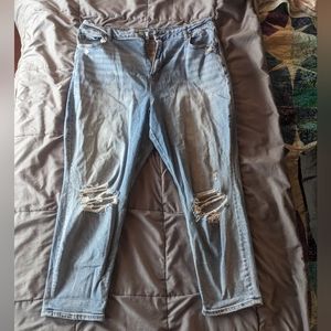 American Eagle Distressed Mom Jeans